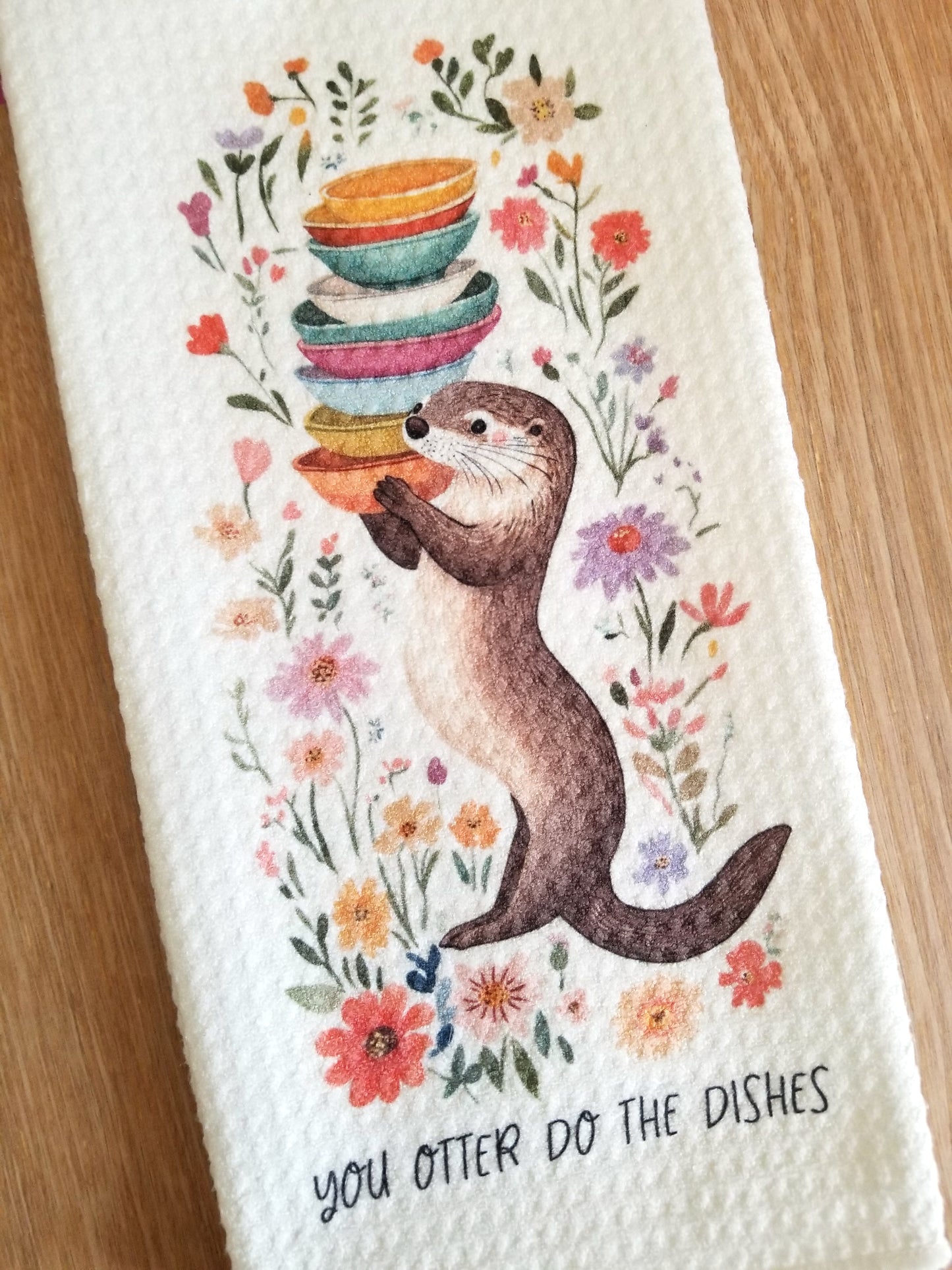 You Otter Do the Dishes Tea Towel