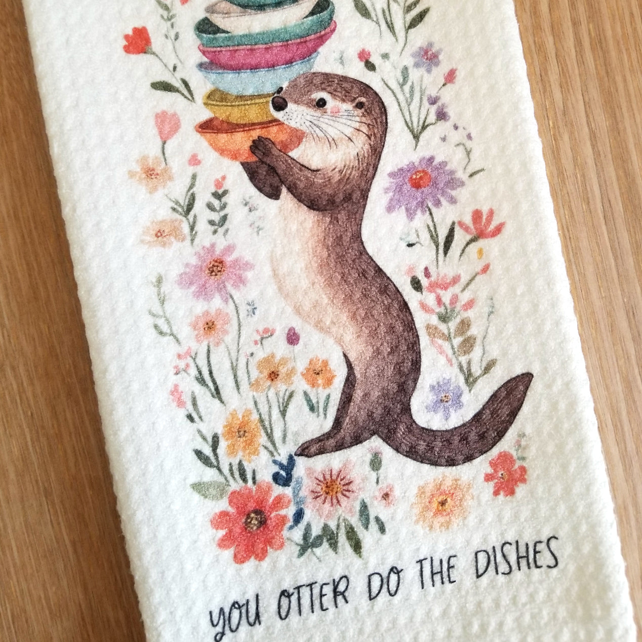 You Otter Do the Dishes Tea Towel