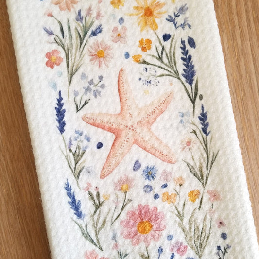 Coastal Starfish Tea Towel