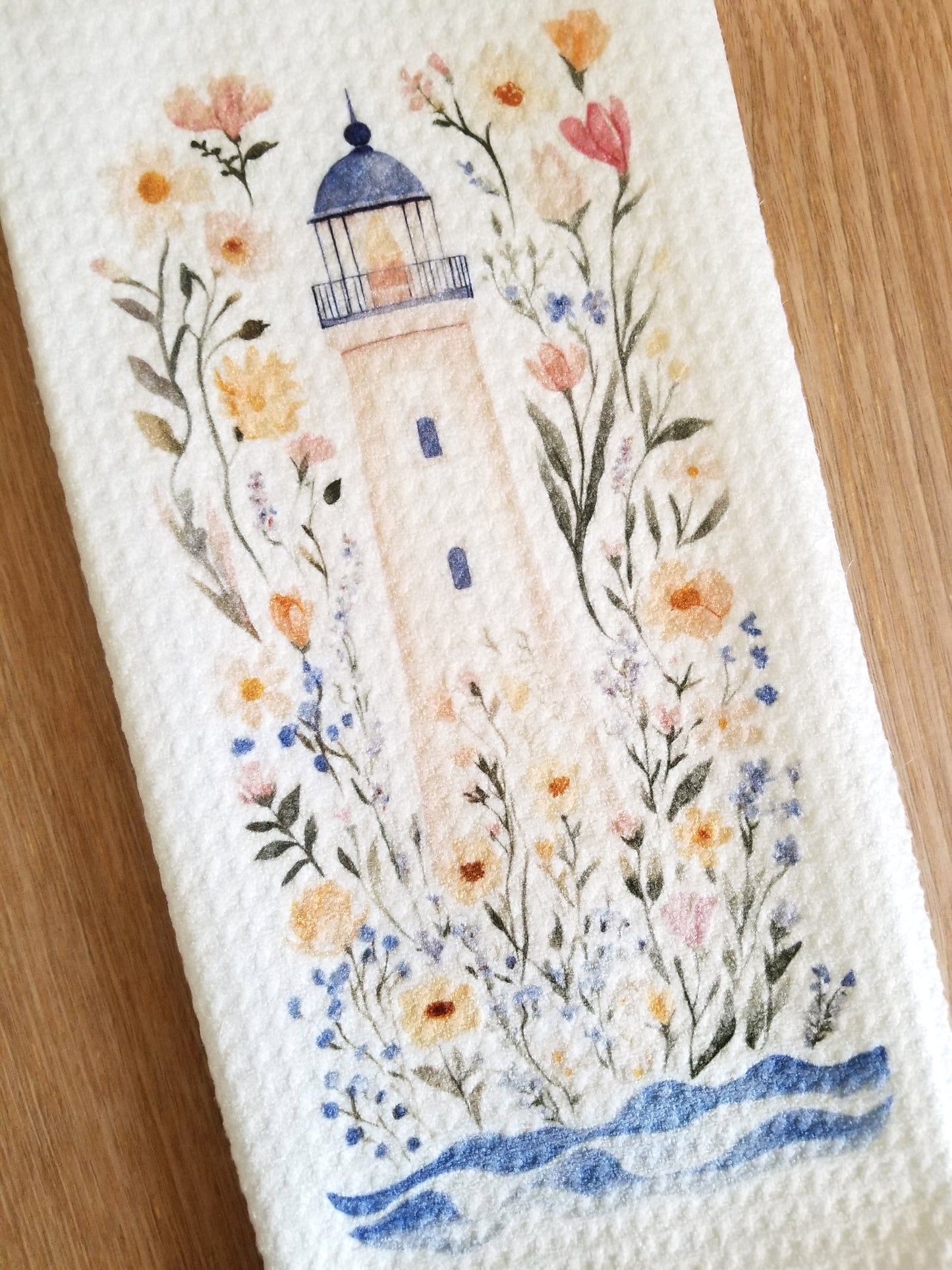 Coastal Lighthouse Tea Towel