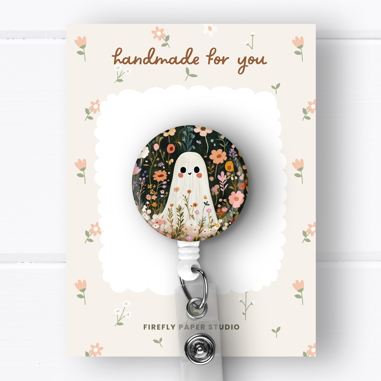 Floral Ghost Badge Reel