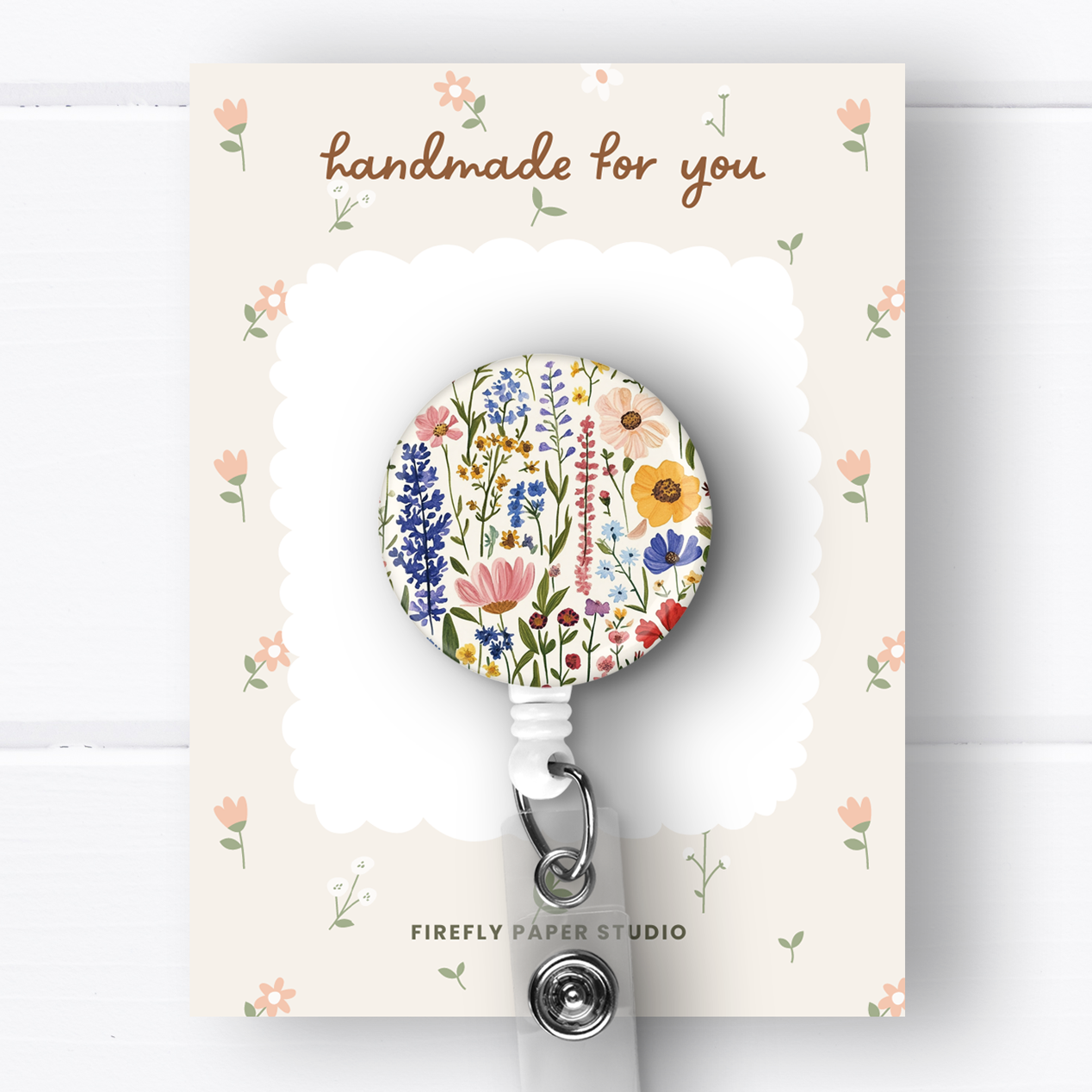 Colorful Wildflowers Badge Reel
