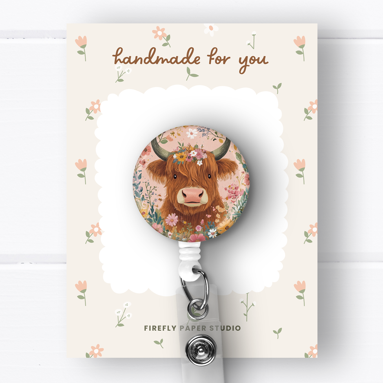 Highland Cow Badge Reel