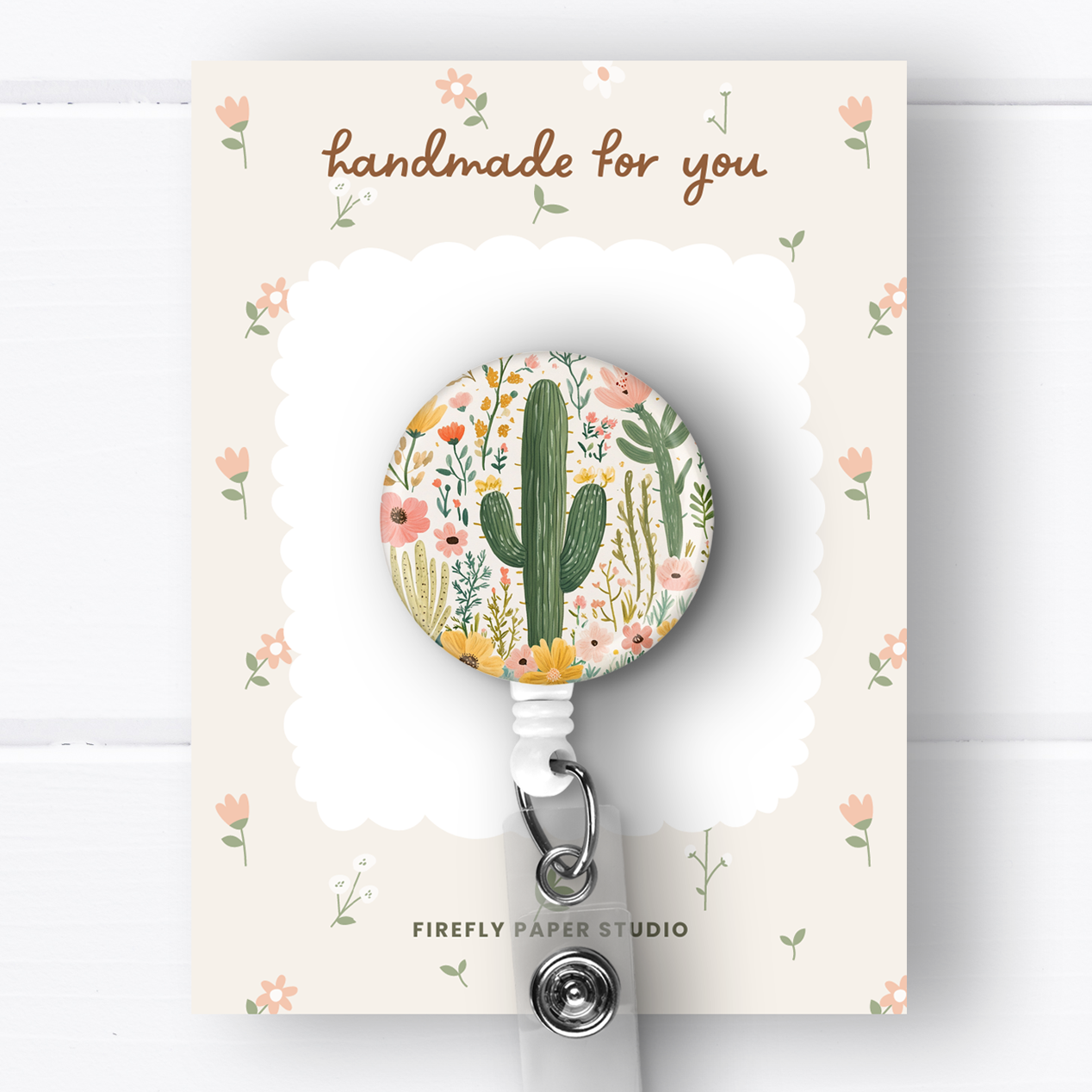 Cactus Badge Reel