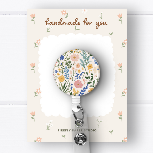 Wildflower Badge Reel