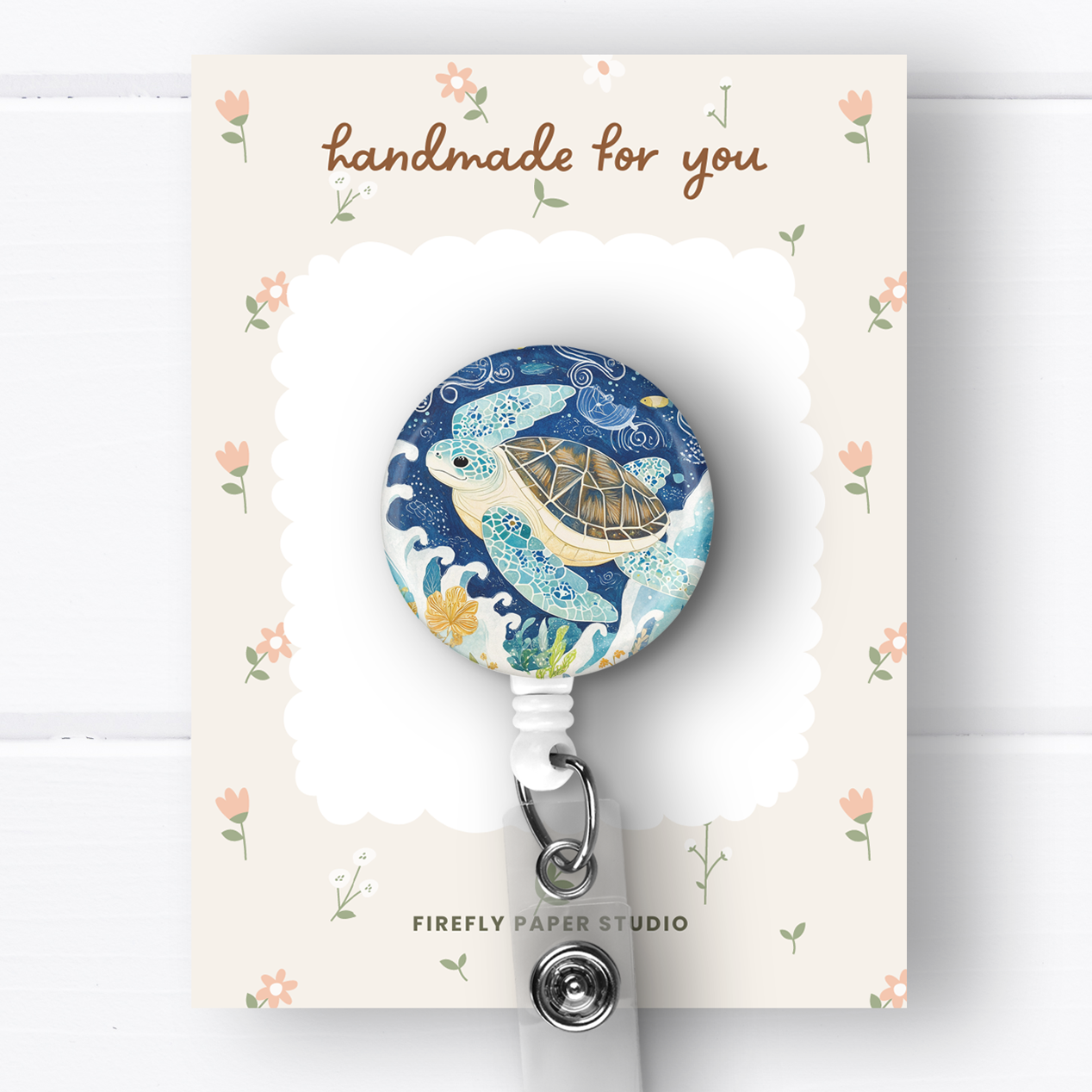 Sea Turtle Badge Reel