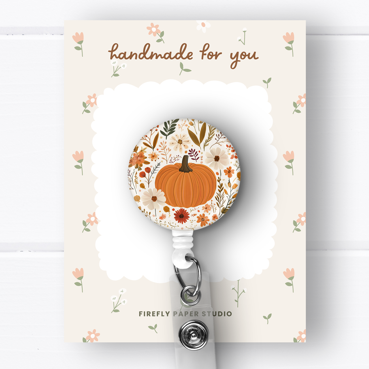 Pumpkin Badge Reel