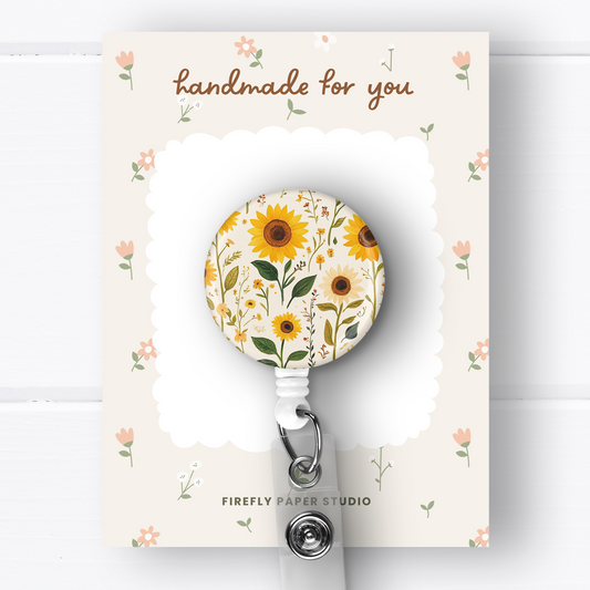 Sunflowers Badge Reel