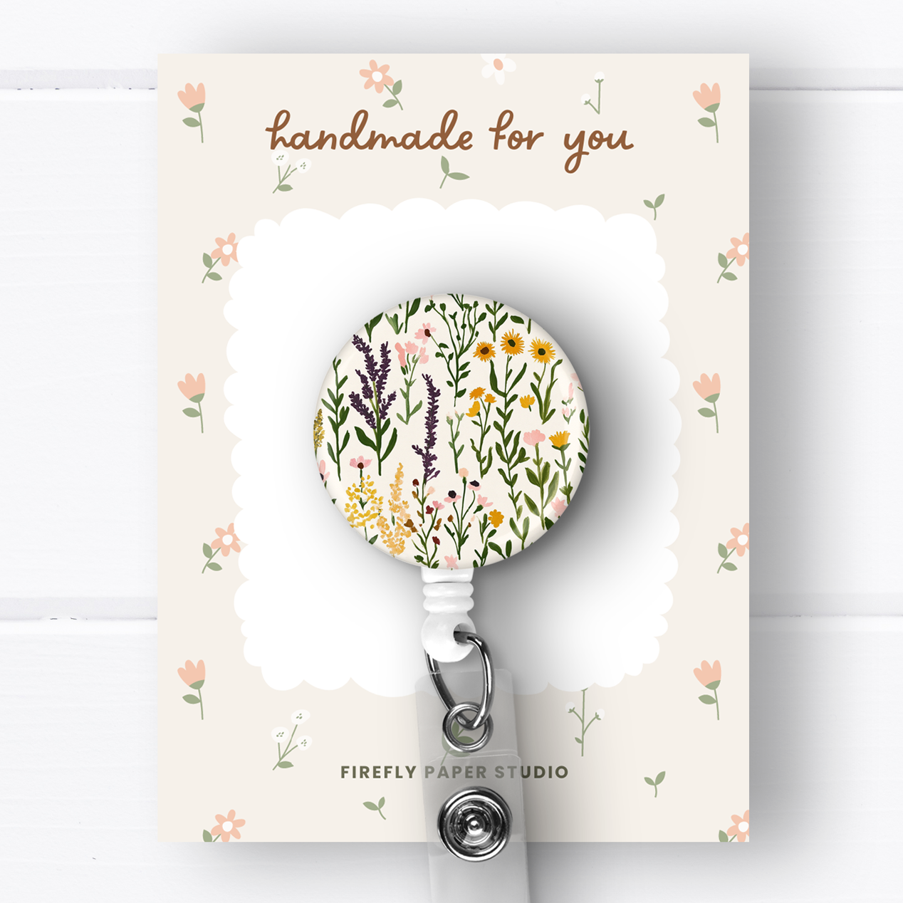Wildflower Badge Reel