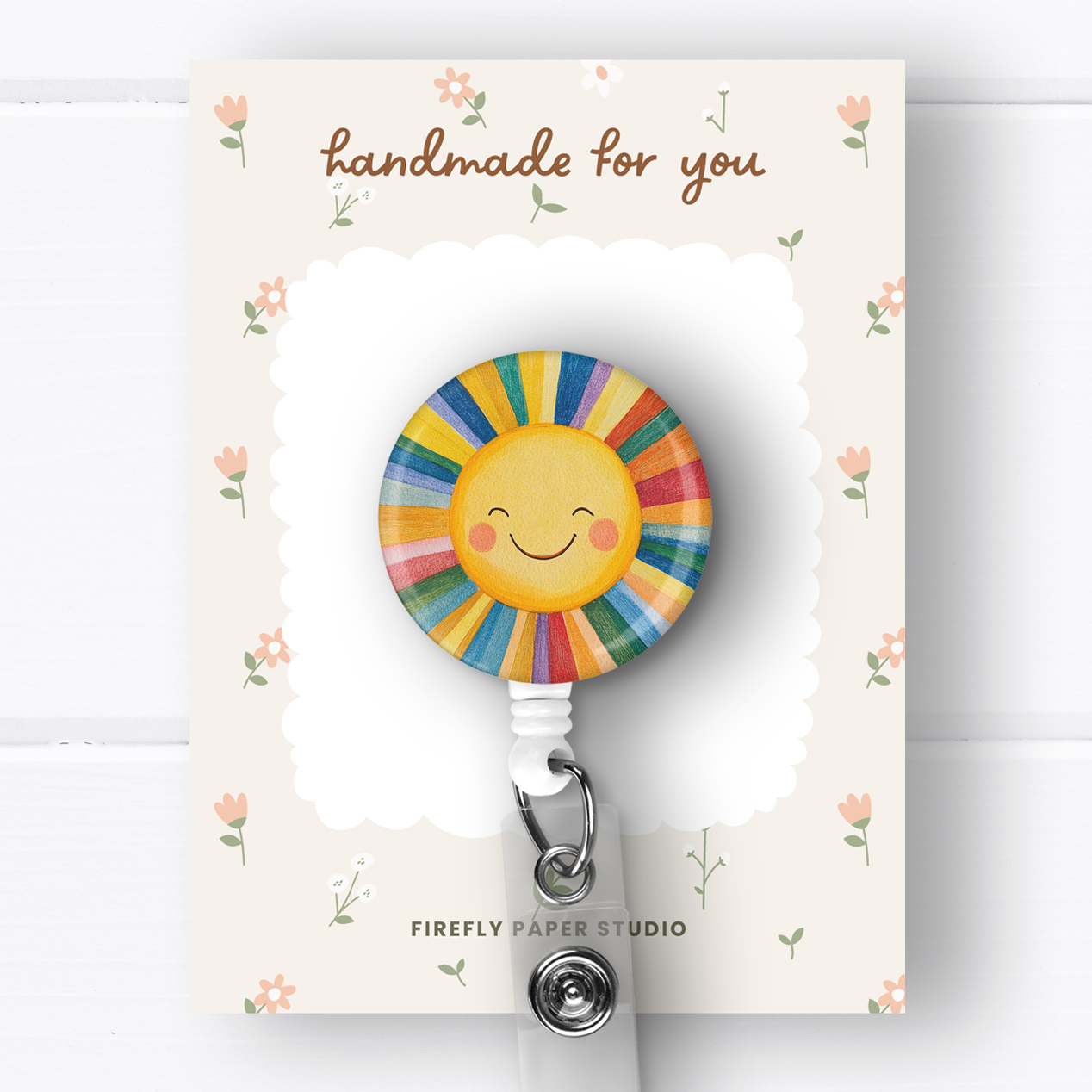 Colorful Sun Badge Reel