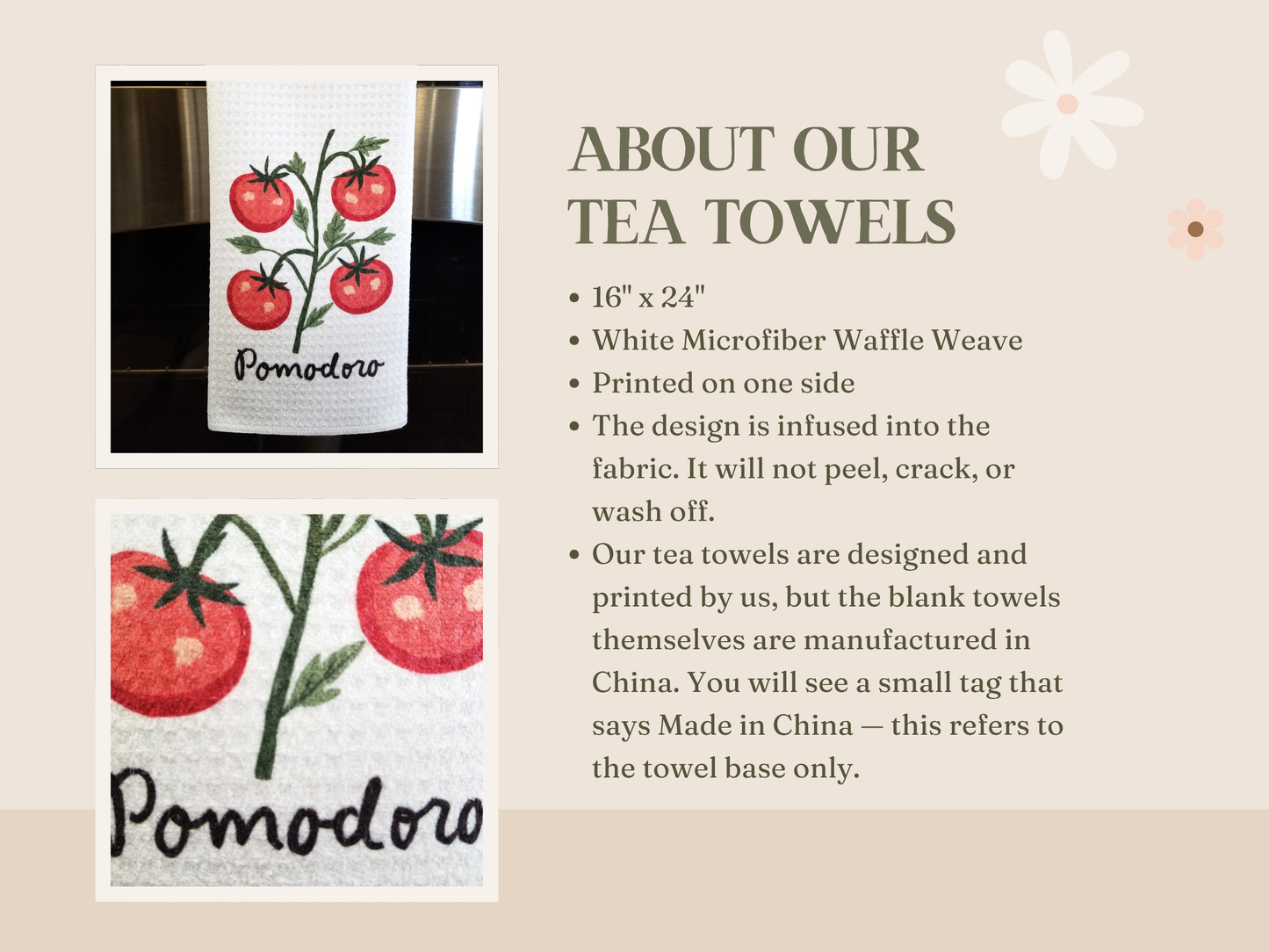 Pomodoro Tea Towel