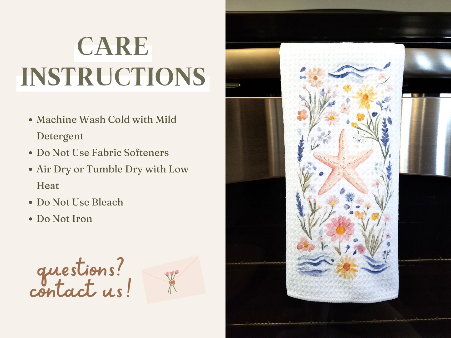 Coastal Starfish Tea Towel