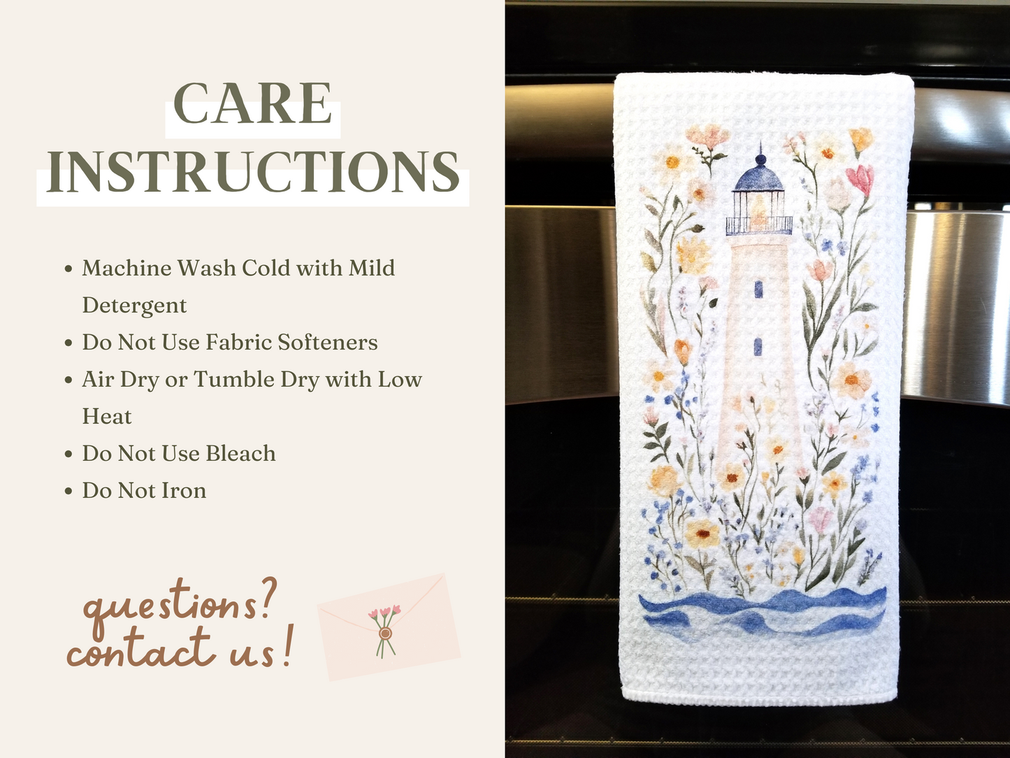 Coastal Lighthouse Tea Towel