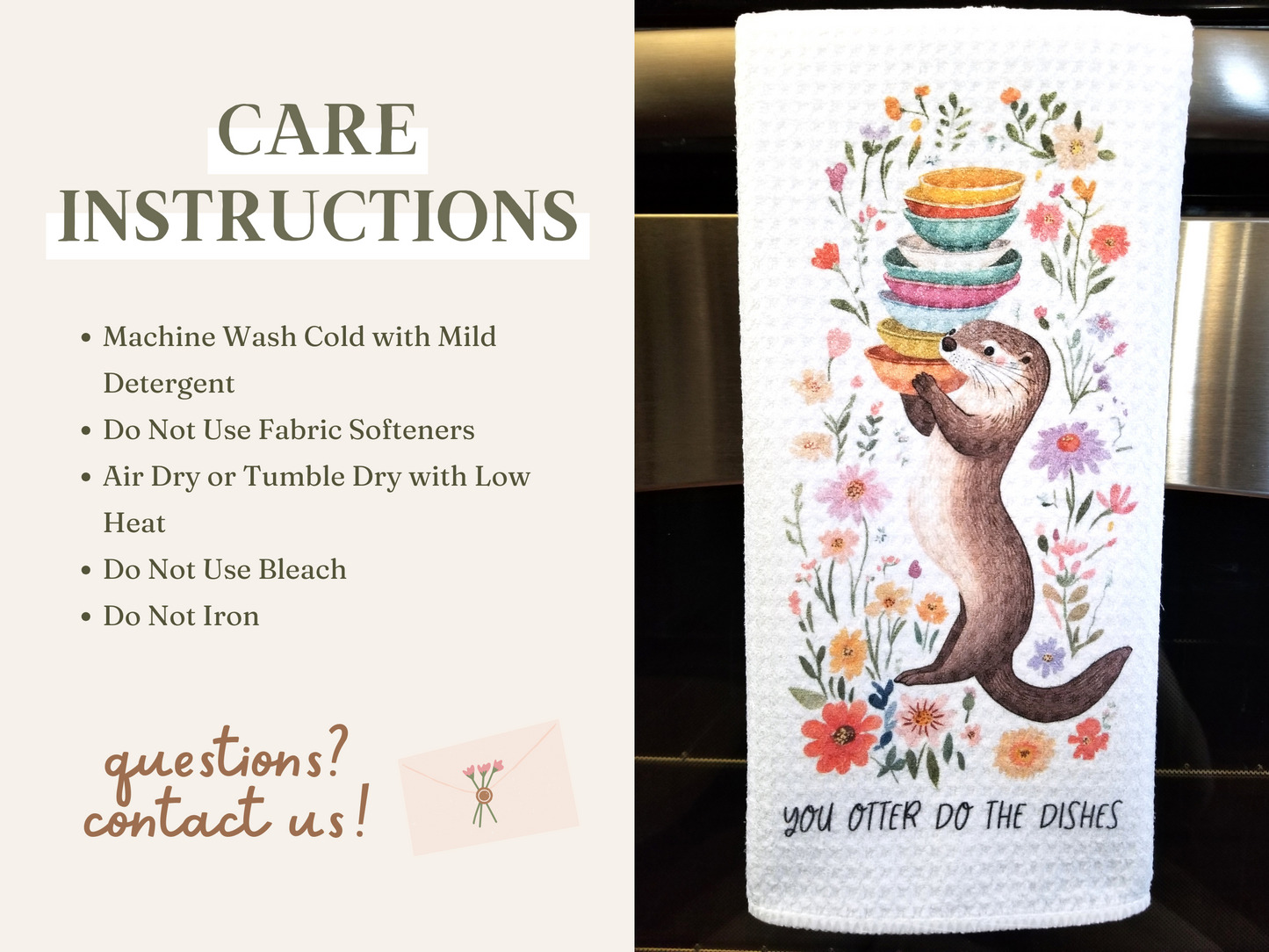 You Otter Do the Dishes Tea Towel