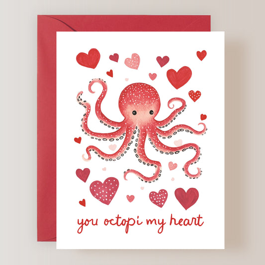 You Octopi My Heart Card