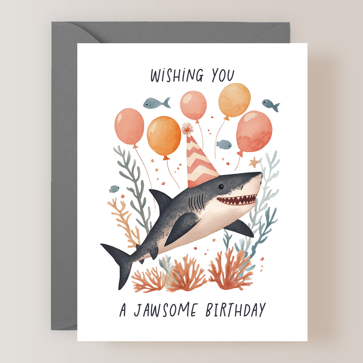 Wishing You A Jawsome Birthday Card
