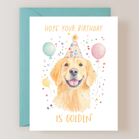 Hope Your Birthday Is Golden Card