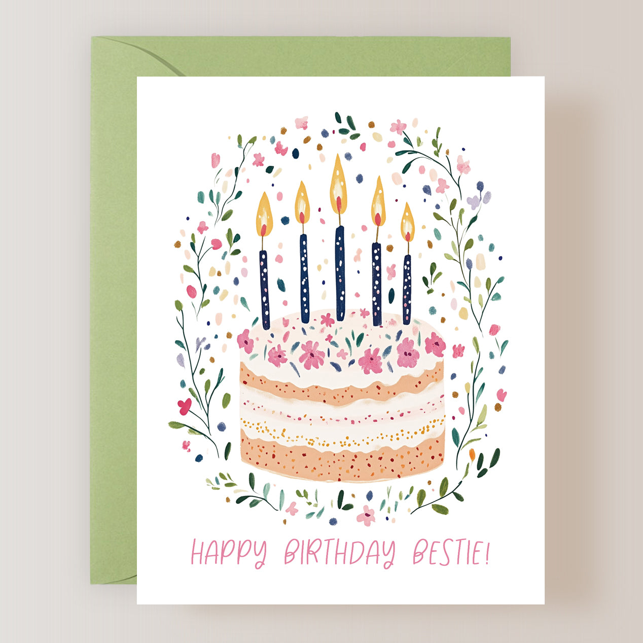 Happy Birthday Bestie Card