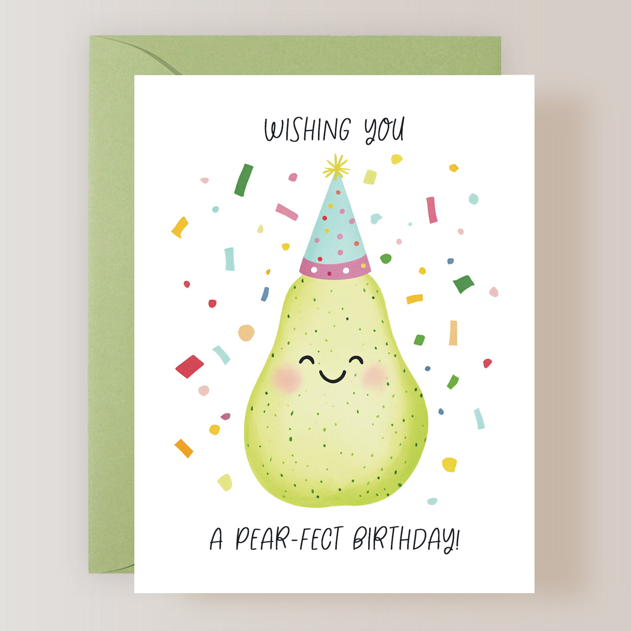 Wishing You A Pear-fect Birthday Card