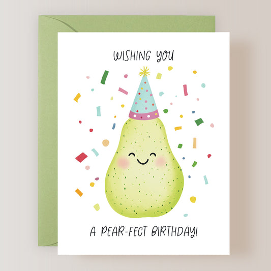 Wishing You A Pear-fect Birthday Card