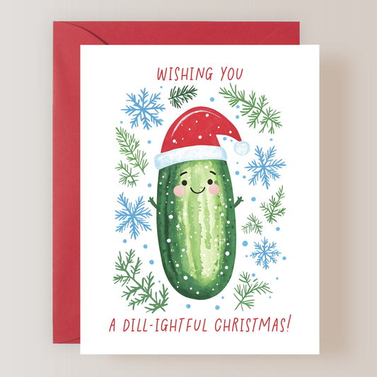 Wishing You a Dill-ightful Christmas Card