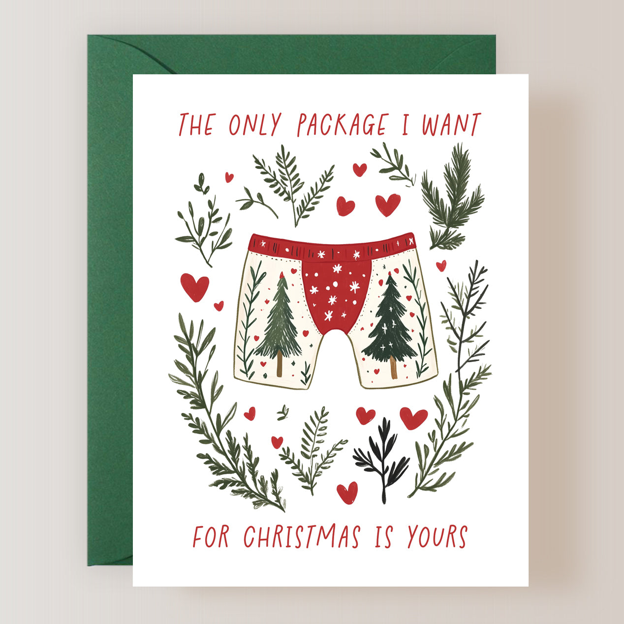 The Only Package I Want for Christmas Is Yours Card