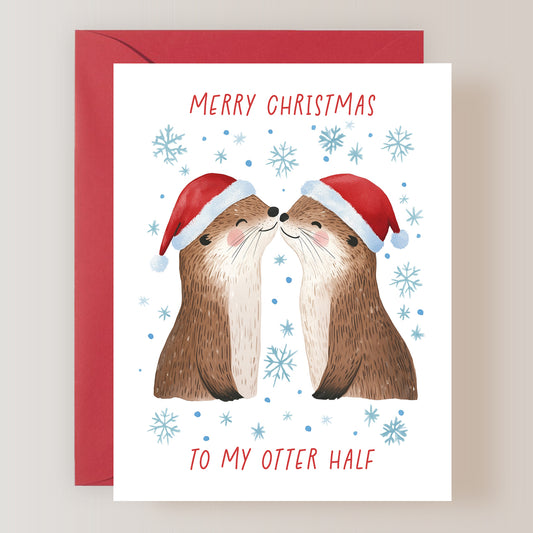 Merry Christmas to my Otter Half Card