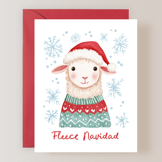 Fleece Navidad Card