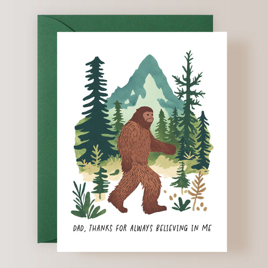 Dad, Thanks For Always Believing In Me Card