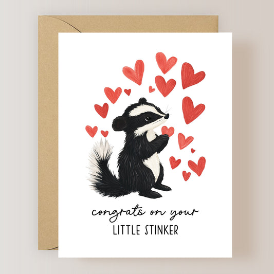 Congrats On Your Little Stinker Card