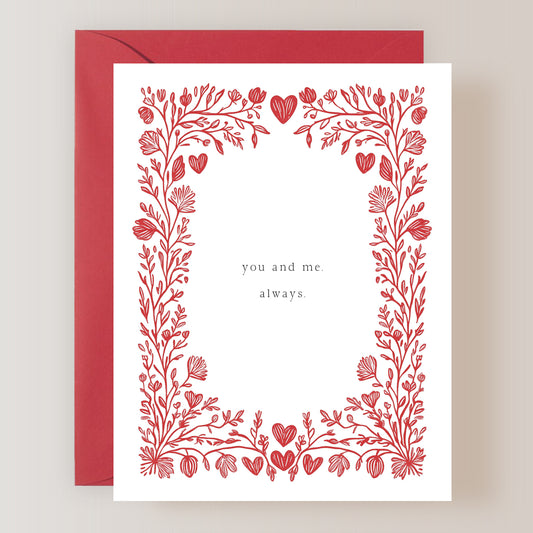 You And Me Always Card