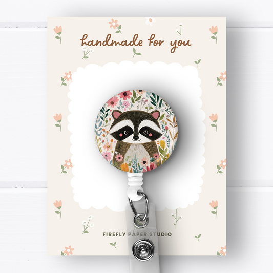 Raccoon Badge Reel