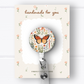 Floral Butterfly Badge Reel