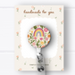 Rainbow & Flowers Badge Reel