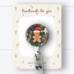 Christmas Gingerbread Man Badge Reel