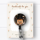 Jack-o-lantern Witch Badge Reel