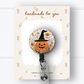 Jack-o-lantern Witch Badge Reel