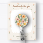 Pink & Yellow Floral Badge Reel