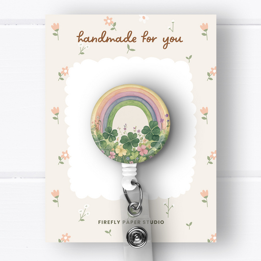 Rainbow & Clovers Badge Reel