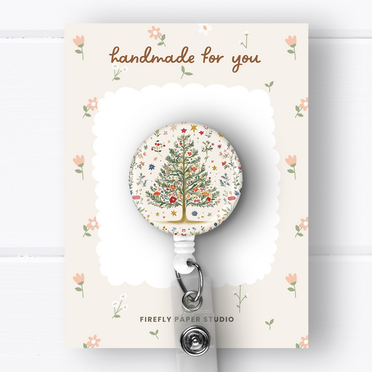 Christmas Tree Badge Reel