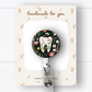 Floral Tooth Badge Reel