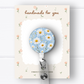 Light Blue Daisy Badge Reel