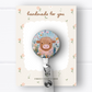 Blue Highland Cow Badge Reel