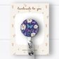Butterfly & Daisies Badge Reel
