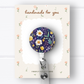 Dark Purple Daisy Badge Reel