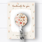 Floral Hummingbird Badge Reel