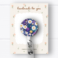 Purple Daisies Badge Reel