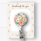Coral & Aqua Floral Badge Reel