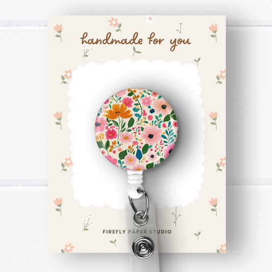 Summer Floral Badge Reel