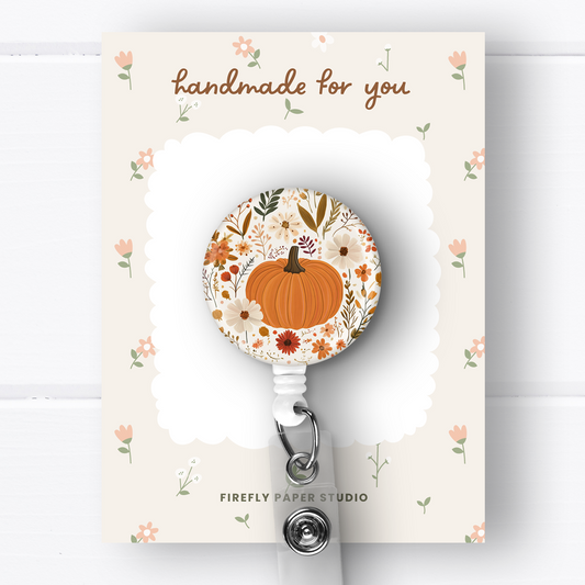 Pumpkin Badge Reel